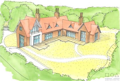 THE PROPERTY Located on the Western edge of one of the most desirable roads in Essex is a stunning 2.33 acres of woodland with planning consent to build a beautiful five bedroom home designed by Mathews Serjeant Architects. This extraordinary home wo...