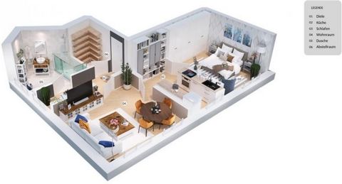 Dit appartement op de begane grond overtuigt ondanks 60m² door zijn vrijgevigheid en is perfect voor zelfgebruik voor kopers die het liever klein maar fijn vinden of een belegger die op zoek is naar een betrouwbare woning met precies dergelijke huurd...