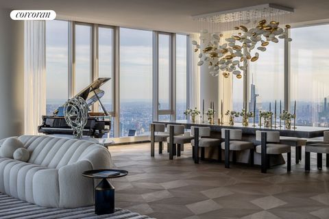 Las vistas eternas de Central Park son suyas en esta exquisita residencia de condominio de piso completo en Central Park Tower. Esta amplia residencia de cinco dormitorios y cinco baños y medio orientada al norte, sur, este y oeste cuenta con vistas ...