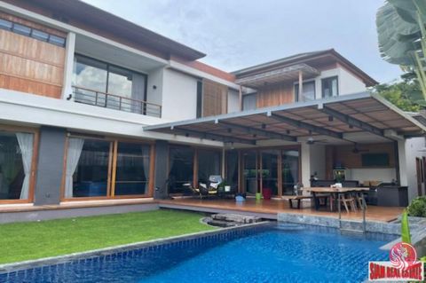 This newly built four-bedroom single house in Sukhumvit 71 is a modern resort-style villa, perfect for those seeking luxury and comfort. The property boasts a spacious private swimming pool and is designed with meticulous attention to detail, featuri...