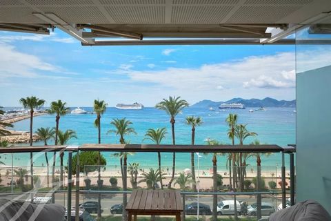 In una delle residenze più prestigiose della Croisette, al 6° piano, un magnifico appartamento con tre camere da letto e vista panoramica sul mare della baia di Cannes. Con una superficie di 90,03 m² sotto la Loi Carrez, beneficia di una terrazza di ...