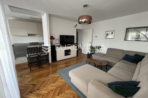 Zagreb, Trešnjevka, three-room apartment with a net usable area of 100 m² located on the fourth floor of a well-maintained residential building with a total of five floors, in a highly attractive location. The apartment consists of a hallway, a livin...