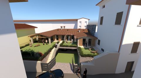 Nel cuore del centro storico di Maderno, suggestiva frazione di Toscolano-Maderno, ci accoglie questa elegante Casa Bifamiliare di Nuova Costruzione con giardino privato, garage doppio e ingresso indipendente. DISTRIBUZIONE DEGLI SPAZI INTERNI E FINI...