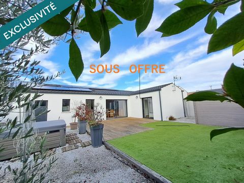 Maison plain pied 108M2, 3 chambres, garage 38M2, jardin