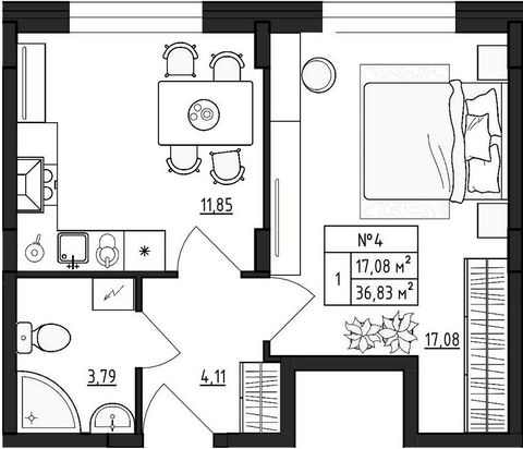 Продается 1-комн. квартира, площадью 36.83 м2 в малоэтажной. Возможен вариант покупки с использованием ипотечных средств, возможна покупка с использованием материнского капитала, есть военная ипотека. Жилая площадь 17.08 м2, кухня 11.85 м2, комнаты и...