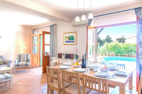 Spend a vacation near the sea exploring the beautiful villages and bays from this 4-bedroom villa in Hvar where 8 people can stay. It is ideal for group or families with children to enjoy the private swimming pool and air conditioning. Visit the pebb...