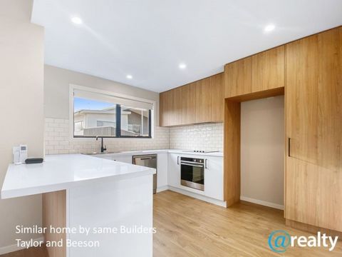We are excited to offer this brand new home to market offering large open plan living areas, dream kitchen and in the ever popular new homes area of Rokeby, close to the new Glebe Hill Shopping Centre. Quality is assured with local Builders Taylor an...