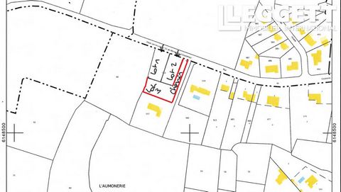 A26559CB79 - Building land situated in a pleasant village just 15min from the market town of St Maixent l'Ecole were you will find extensive shopping facilities. Building plot of approximately 1000 m² on a larger plot of land which will be divided at...