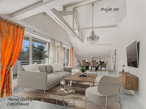 Dpt Haute Savoie (74), à vendre ANNECY Triangle d'or, dernier étage, appartement 5 pièces de 146 m²