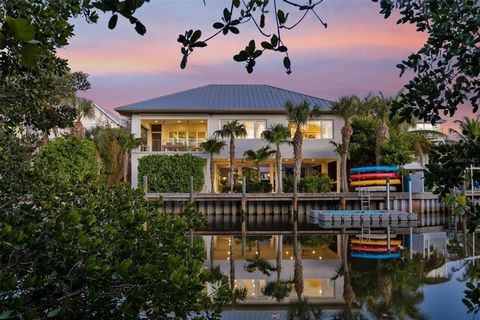 Discover a Modern Island Oasis at 226 Willow, Anna Maria, FL. This luxurious single-level home, elevated with an elevator, graces the north end of Anna Maria Island. Boasting 4 bedrooms, 4 bathrooms, and a den, this custom-designed residence captivat...