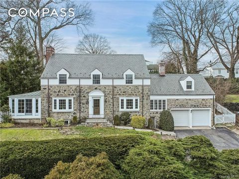 Enjoy the best of all worlds in this picture perfect colonial ideally located in the coveted Crane Berkley neighborhood of Scarsdale with stunning water views of private pond. Boasting beautiful architectural details & design for entertaining, the ho...