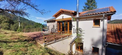 When authenticity and wide open spaces meet in the heart of the Couserans. In the Rivèrenert area, we offer you this magnificent house built in 2011 with an adjoining gîte allowing an additional source of income. Surrounded by forests in the middle o...