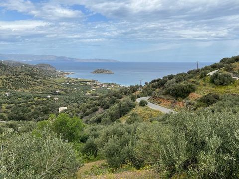 Located in Mochlos. Two building plots of 4147 m2 each, near the coastal fishing village of Mochlos, North-East Crete. The plots are a bit less than 1 km (on a straight line) away from sea and beaches. From their elevated position of about 150 meters...
