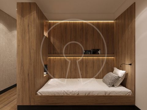 Wohnung T0 mit privatem Garten von 11,27 m² in der Lima-Entwicklung in Porto eingefügt Die Wohnung besteht aus einem geräumigen offenen Raum, in dem sich das Wohnzimmer und die Küchenzeile befinden. Der Schlafbereich wird durch eine moderne Holztrenn...