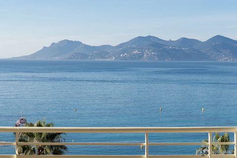 In one of the Croisette's finest luxury residences, on the penultimate floor, very attractive 270 m2 light filled apartment. Entrance hall, vast 100 m2 living room opening onto 48 m2 south-facing terrace with breathtaking views over the Bay of Cannes...