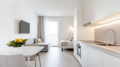 Dieses moderne Studio-Apartment im Herzen von Berlin Friedrichshain bietet höchsten Wohnkomfort und eine ideale Lage. Die sofort bezugsfertige Wohnung verfügt über einen offenen Küchenbereich, elegantes Eichenparkett mit Fußbodenheizung und ein Desig...