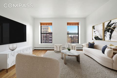 Meer dan 1.200 m² met een eigen wasruimte in eenheid. Stap binnen op 163 Lenox Ave, Unit 5B - een unieke kans om uw ideale huis te creëren in het bruisende hart van South Harlem. Deze ruime coöperatie met drie slaapkamers, gelegen in een goed onderho...