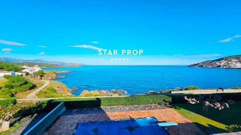 STAR PROP, the real estate agency for beautiful homes, is pleased to present this house in Port de la Selva. It is a house to be happy for the rest of your life. A detached house, with sea views, a pool, in front of the beach, and with spectacular vi...