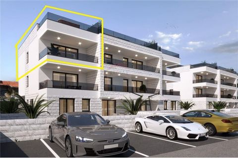 Location: Vukovarsko-srijemska županija, Privlaka, Privlaka. PRIVLAKA, ZADAR - PENTHOUSE MIT AUSSICHT In Privlaka bei Zadar entsteht eine luxuriöse Villa Estera mit 10 Wohneinheiten, 70 m vom Meer entfernt, mit wunderschönem Blick auf das kristallbla...