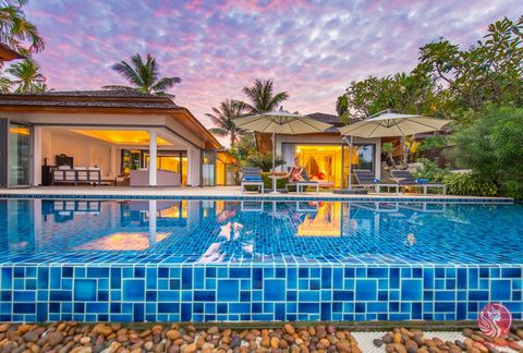 Welcome to your dream retreat in the heart of Surat Thani, Thailand! This stunning villa is a harmonious blend of luxury and comfort, perfectly designed for those seeking an idyllic lifestyle. With 100 square meters of meticulously crafted living spa...