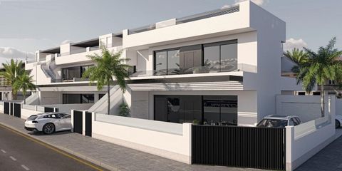 3 slaapkamer begane grond appartement te koop in San Pedro del Pinatar~~Nieuw wooncomplex met bungalows met 3 slaapkamers in San Pedro del Pinatar.~De woning bestaat uit 3 slaapkamers en 2 badkamers (waarvan één en-suite), woon-eetkeuken, patio, terr...