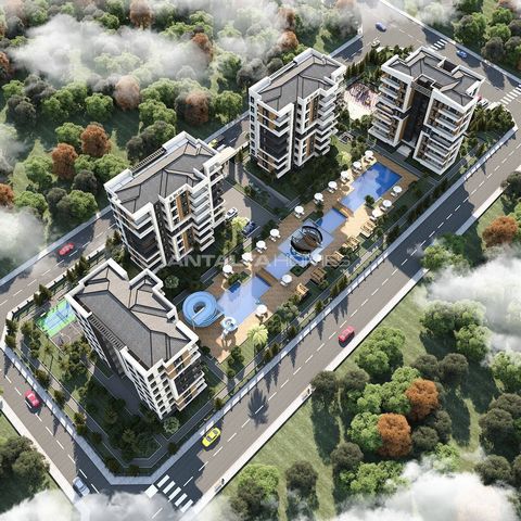 Moderne Appartementen in Complex met Aquapark in Antalya Aksu Moderne appartementen zijn in de nieuwe stijgende gebied genaamd Altıntaş in Antalya, Aksu. De regio ligt dicht bij de luchthaven, het strand, en andere delen van de stad. Er zijn veel kwa...