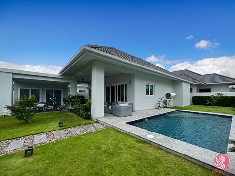 ***** Price Reduced Form 6.9m to 6.5m Baht ***** This good quality 2 bedroom pool villa is located in the Black Mountain, Soi 70 area, around 15 mins drive from Hua Hin centre. The villa which has 2-bedroom, 2-bathroom sits on a 320 sqm plot with a t...