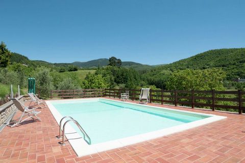 This is a beautiful stone country house in the Casentino area, with a private pool and a well-kept garden of 9000 square meters. The villa is situated on a hill and has a sunny position. If you look across the valley you can enjoy a breathtaking view...