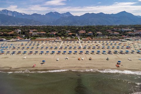 Seaside establishment in Forte dei Marmi with swimming pool in the prestigious and exclusive district of Imperial Rome, about 155 linear meters facing the sea. Forte dei Marmi stands where the road built at the behest of Michelangelo Buonarroti ended...