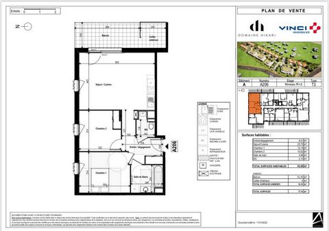 L'agence TATARD Immobilier vous propose en exclusivité un appartement T3 dans une résidence neuve en construction ' le Domaine Hikari'. Features: - Balcony