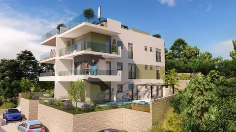 Residential building under construction in Trogir with six apartments, two per floor, at a price of €220,000 – €320,000. Each apartment consists of a hallway, living room and kitchen as one unit, two bedrooms and two bathrooms, all together offering ...