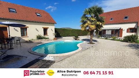 Alice Dutripon offers you in PLESSIS BARBUISE (10400) ''Alba'' House 5 bedrooms, garages, housing, garden with swimming pool. Selling price 350,000 euros (agency fees paid by the seller). Traditionally built pavilion, dating from 2006 offering a spac...