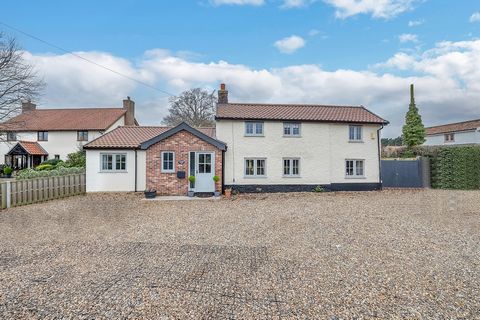 Exquisite Country Cottage with Annexe. Nestled in the heart of a sought-after Norfolk village with convenient access to excellent transport links, this beautifully renovated five-bedroom extended cottage epitomises rural charm and modern living. Feat...