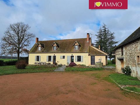 Located in Meaulne. BEAUTIFULLY LOCATED OLD FARMHOUSE WITH BIG BARN JOVIMMO votre agent commercial Liesbeth MELKERT ... Beautifully located old farmhouse with an enormous barn on the edge of the largest oak forest in Europe, 'La Forêt de Tronçais'. T...