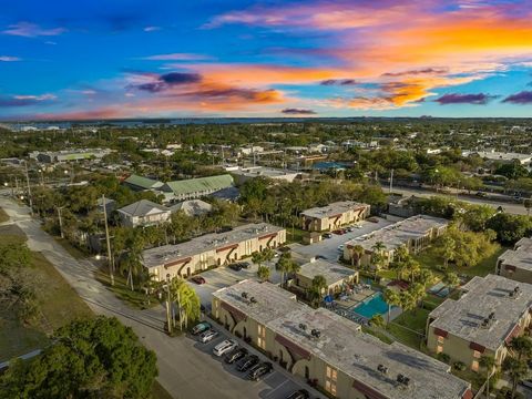Coastal living 2-bedroom/2-bathroom condominium located in central Vero Beach. 55+ community providing a pool, clubhouse, and friendly neighbors. Spacious living area with a screened balcony to enjoy the weather. Location of condominium is only minut...