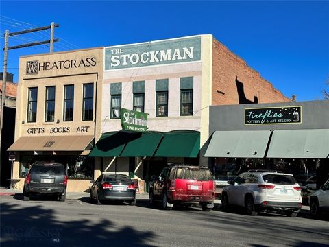 Iconic downtown Livingston building for sale. The exterior image of the Stockman Bar has appeared numerous times over the years in many articles about the restaurant and downtown Livingston. There are three updated apartments on the 2nd floor that ar...