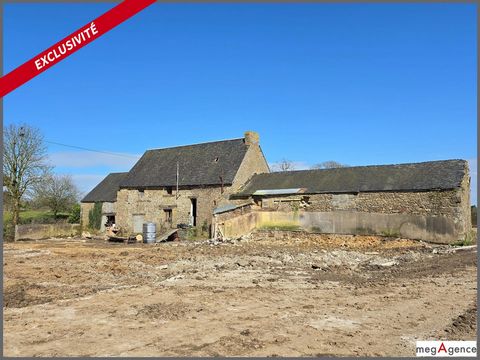 Quietly located in the countryside in a small hamlet and 4 km from St Germain en Coglès and its amenities in the commune of Châtellier, come and discover the potential of approximately 200 m² of this old building to be completely renovated, it consis...