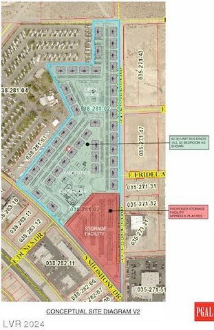 Great opportunity to acquire this 5.21 acre zoned General commercial parcel located in the heart of Pahrump. The property was recently subdivided from the adjacent 19 acres and has been considered as a storage facility . Pahrump has experienced consi...