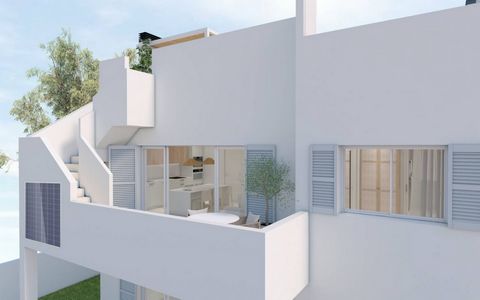 Bungalows in Torre de la Horadada, Costa Blanca, Spain Each property has 3 bedrooms, 2 bathrooms, private swimming pool, living-dining room, open plan kitchen with island, private garden and parking space on the plot. Option of ground floor with gard...