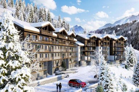 Nieuw programma met functionele en comfortabele appartementen COURCHEVEL Moriond - Domaine de l'Ariondaz - Residentie met Helianthema 2-kamer cabine-appartement van 47m² gelegen in de residentie Helianthème in de wijk Ariondaz. Dit appartement is ges...