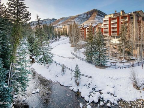 Discover the ultimate mountain retreat in this meticulously maintained 1 bedroom and 1 full bath condominium located in Lion Square Lodge, which is situated in the popular Lionshead area of Vail Mountain, offering true ski-in/ski-out access and year-...