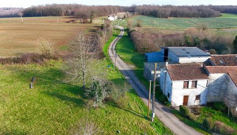 If you are looking for a tiny home in the Charente, look no further. This semi-detached property could benefit from some redecoration, but it's fully habitable, and heated by an efficient pellet burner. Located in a peaceful hamlet, the property is s...