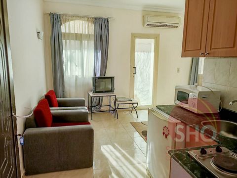 Presenting for sale a spacious ground floor studio with a large 21m2 private terrace on the Red Sea Pharaoh building in El Kawser, Hurghada. The property is sold with all furniture and air conditioning included and features a fully fitted kitchen wit...