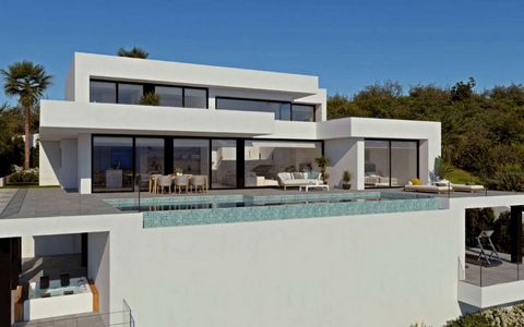 Luxury villa in Cumbres del Sol, Costa BlancaIf there is a home that stands out for its design and its diaphanous spaces open to the sea, this is it. The most spectacular thing is its impressive living-dining room, with an open layout with three diff...