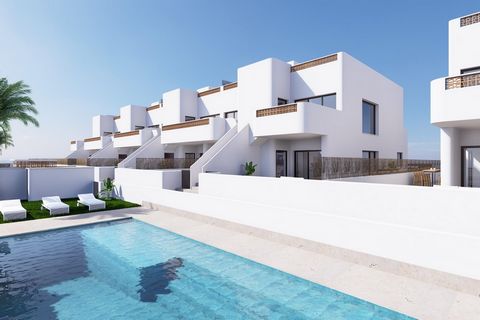 Nouvelle construction de bungalows à Dolores Résidentiel avec des propriétés au rez-de-chaussée avec jardin ou au dernier étage avec solarium privé, avec 3 chambres et 2 salles de bains, sont situés à Dolores (Alicante), une zone privilégiée de la Co...