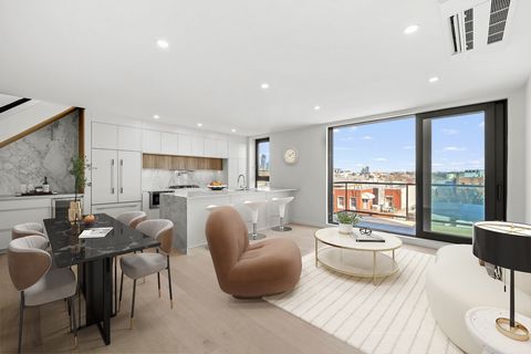 Introducing this brand new 3-bedroom, 3.5-bathroom duplex with a private-keyed elevator landing, stunning rooftop terrace, private balconies, and luxurious finishes in one of Brooklyn’s trendiest neighborhoods. Situated on a quiet tree-lined street i...