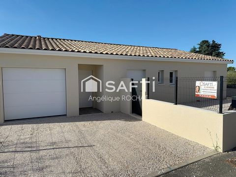 Villa neuve plain pied 3 chambres sur 400m2 de jardin clôturé