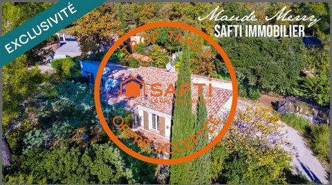 Villa plain-pied de 120 m2 + dépendance de type T2 de 26 m2 - garage - terrain plat et arboré de 2000 m2 - assainnissement individuel aux normes - calme et sans vis-à-vis