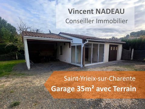Garage (35m²) sur terrain d'environ 400m²