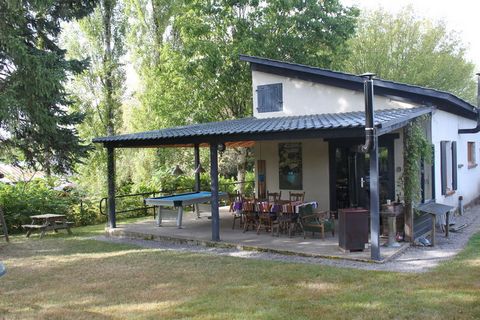 This cozy holiday home is located in Saint-Honore-les-Bains, in France. The home is perfect for a holiday with the whole family. You can also bring a pet. The house is beautifully situated in the middle of woods. The area is quiet but offers plenty o...